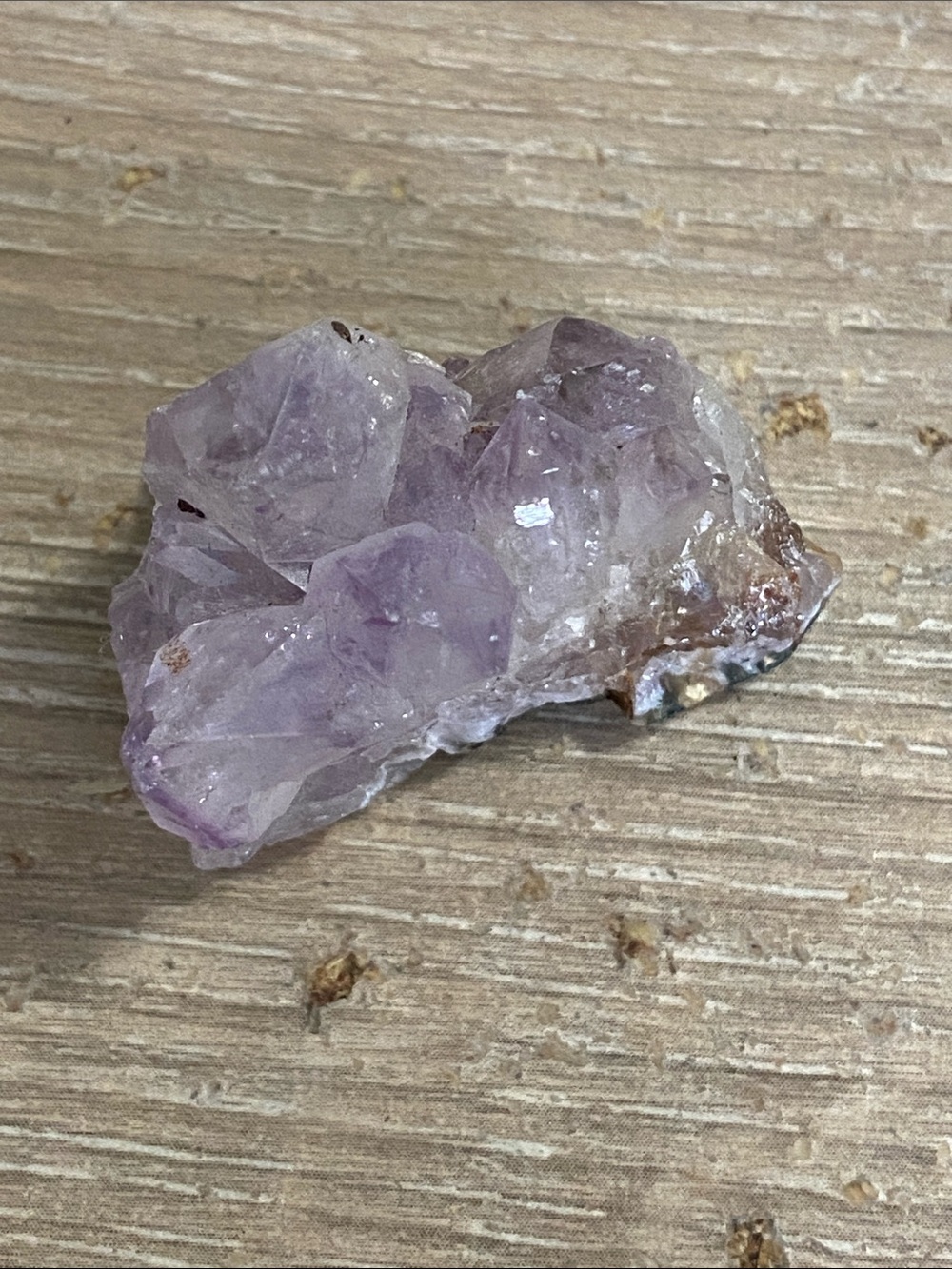 Natural Amethyst Crystal Cluster - Light Purple